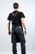 Werkschürze LS07 <br> aus festem Deutschleder <br> mit Kombigurt GK01