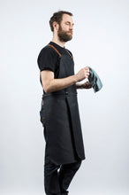 Werkschürze LS07 <br> aus festem Deutschleder <br> mit Kombigurt GK01