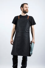 Werkschürze LS07 <br> aus festem Deutschleder <br> mit Kombigurt GK01